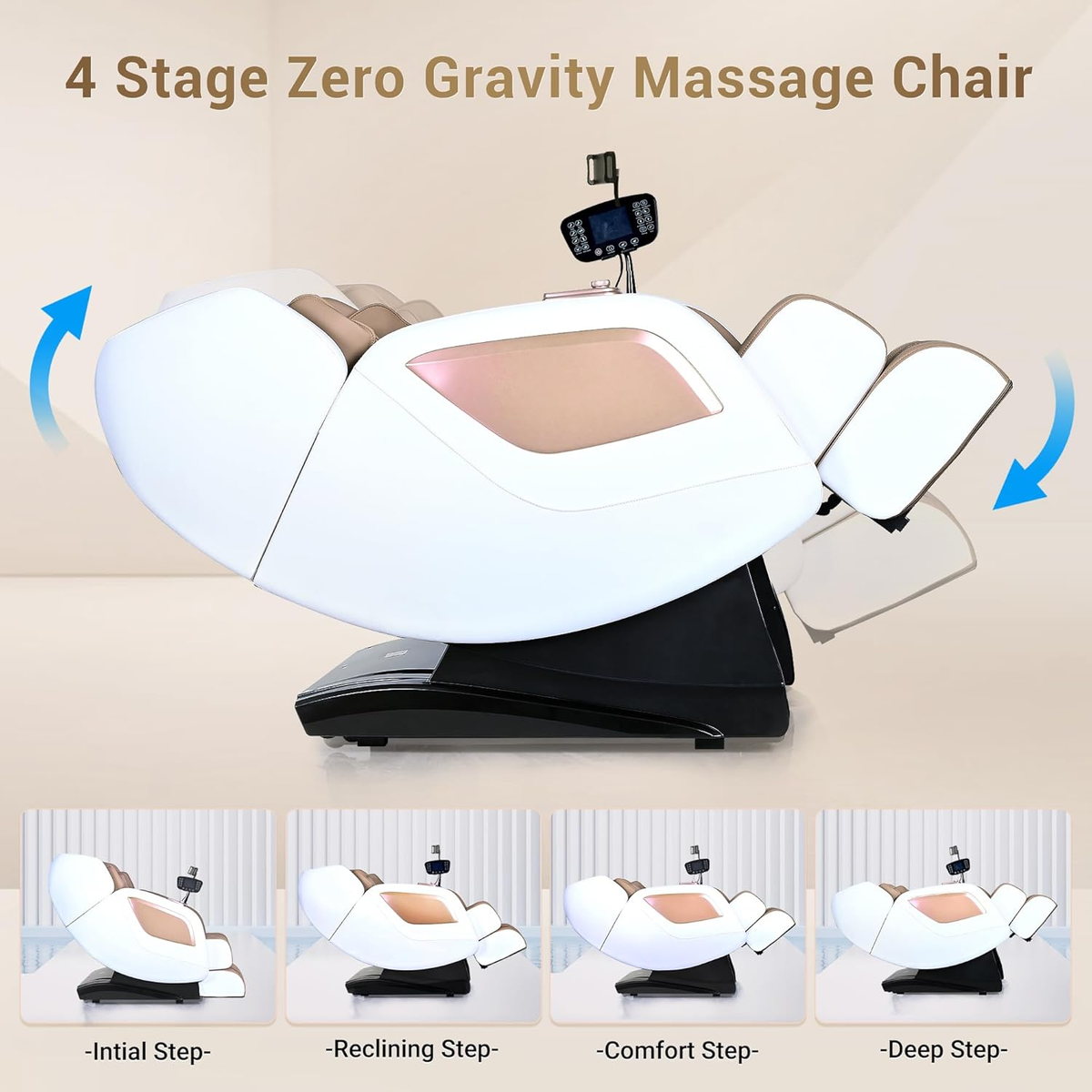 Full Body Zero Gravity Shiatsu Massage Chair with Heat & USB Charging