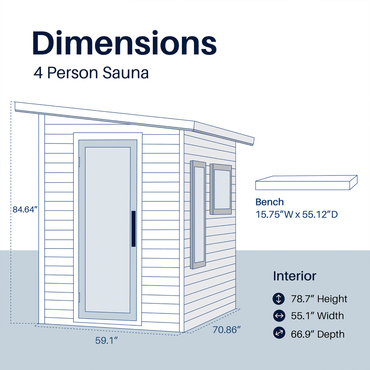 ALEKO Selenia Outdoor Sauna – 4 Person Red Cedar Traditional Wet & Dry Sauna