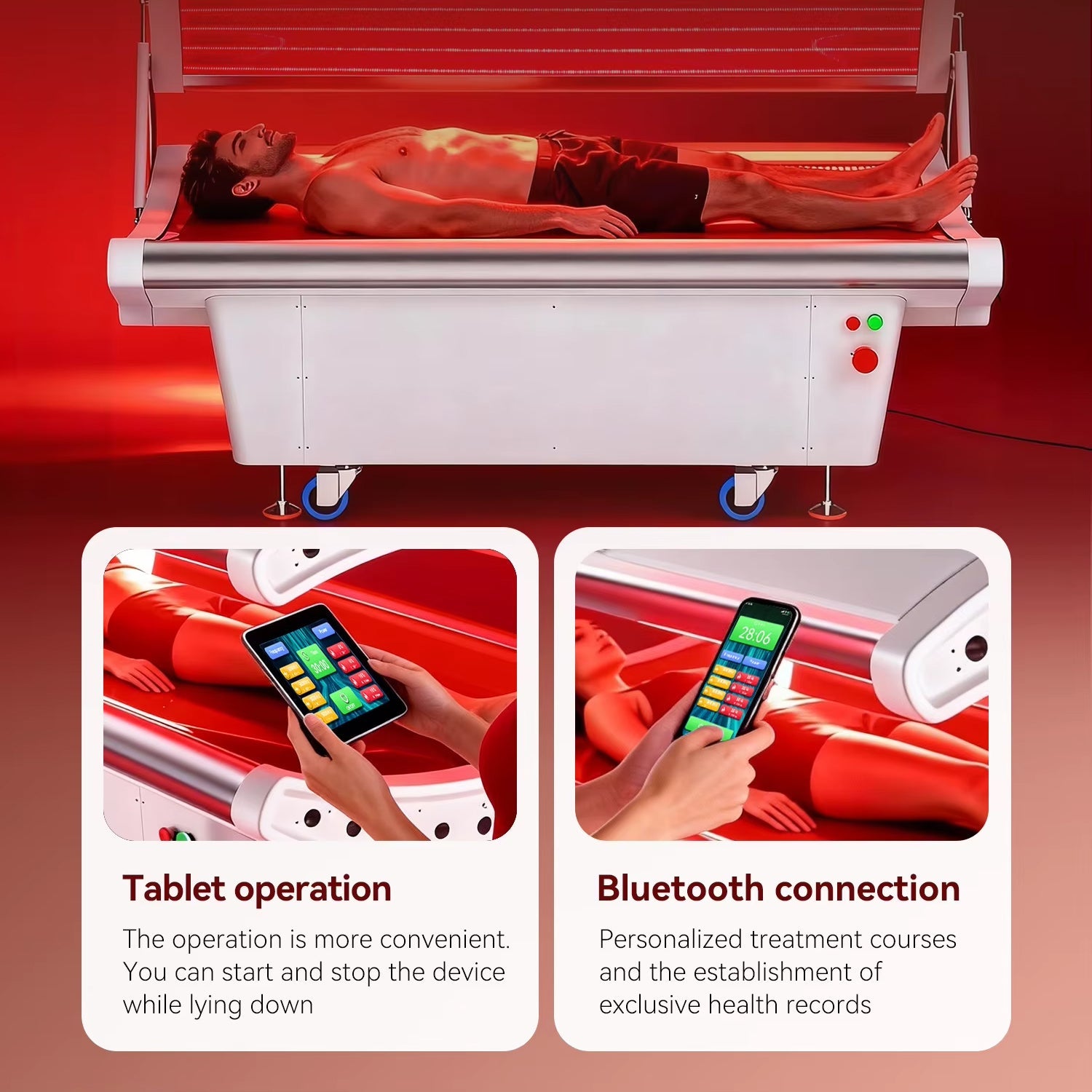 Dr. Fuji FJ-20061 Full Body LED Red Light Therapy Bed