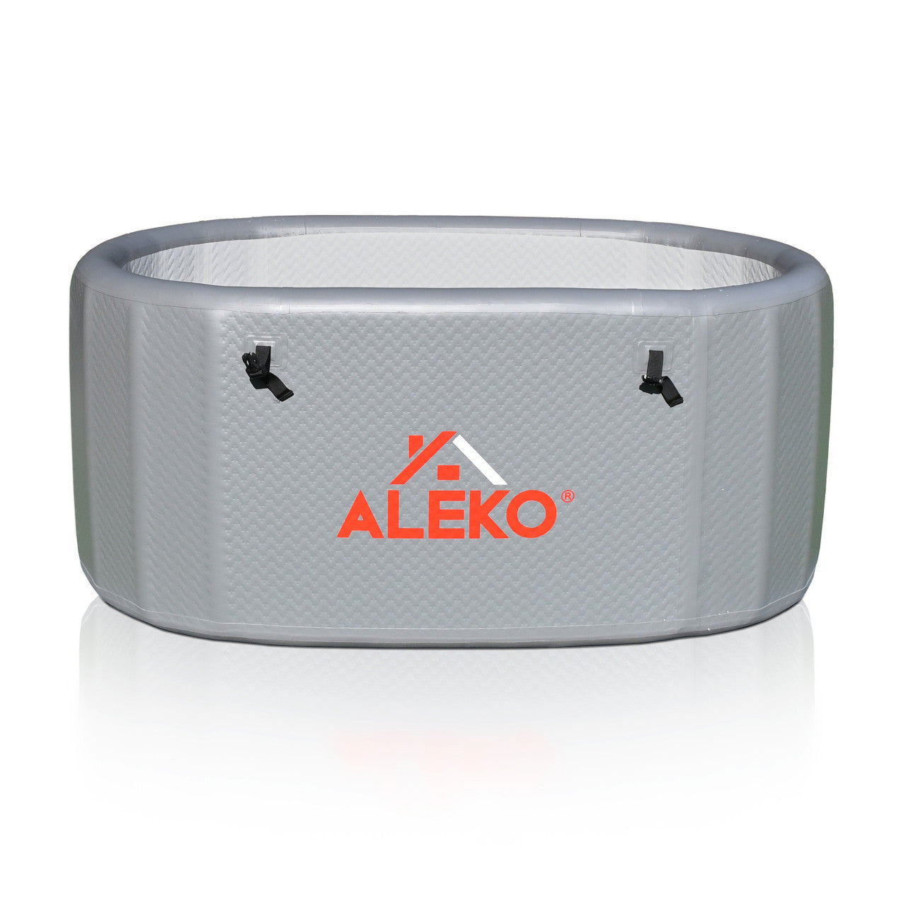 ALEKO Arctica Portable Inflatable Cold Plunge Tub with Locking Insulated Lid (Model INFOTUBGREY-AP)