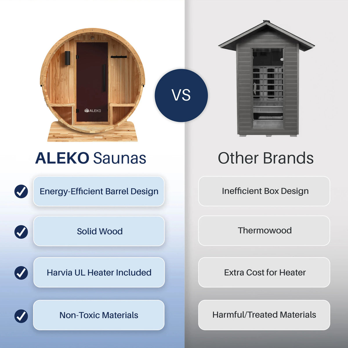 ALEKO Liatris Rustic Cedar Barrel Sauna with Front Porch Canopy – 2-4 Person