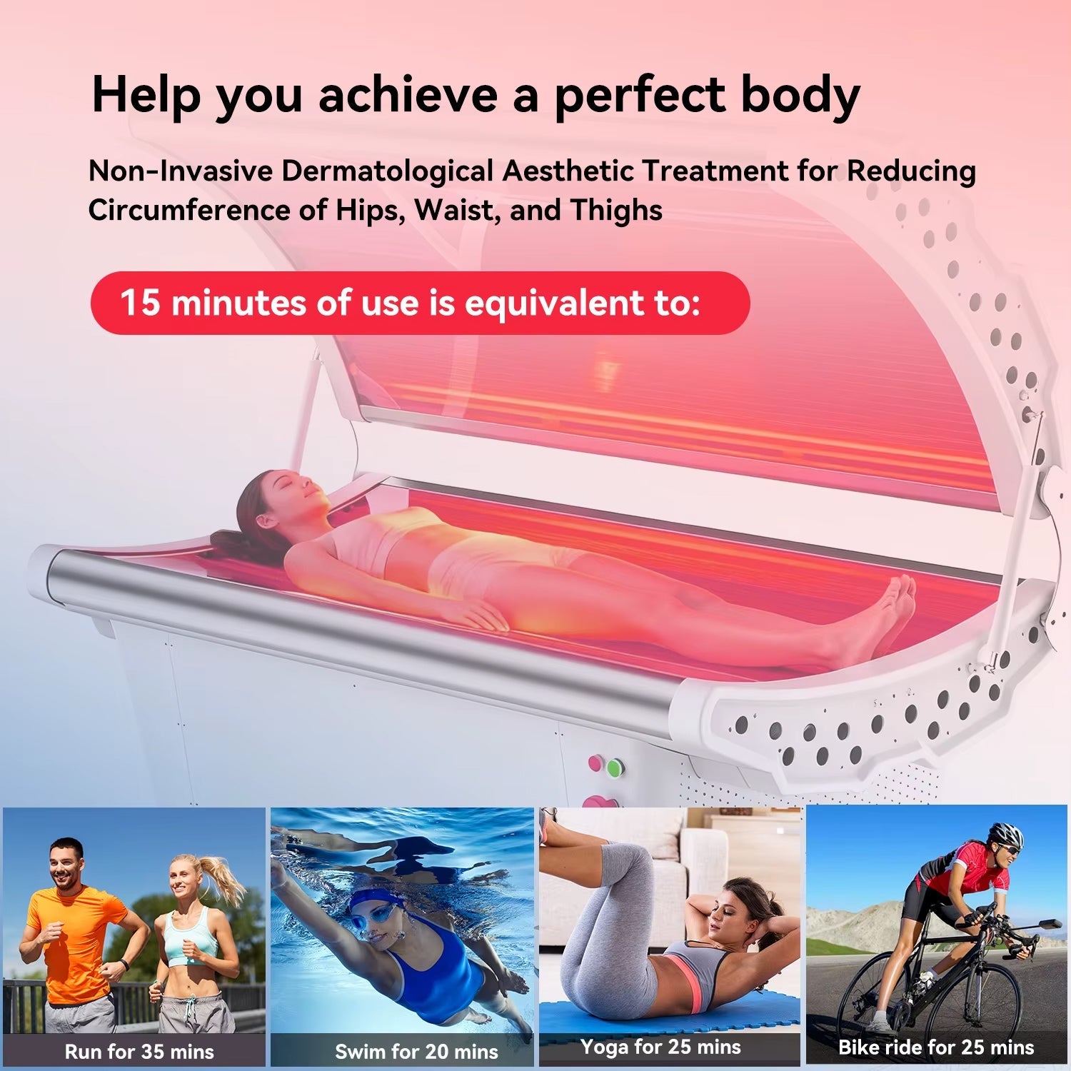 Dr. Fuji FJ-20061 Full Body LED Red Light Therapy Bed