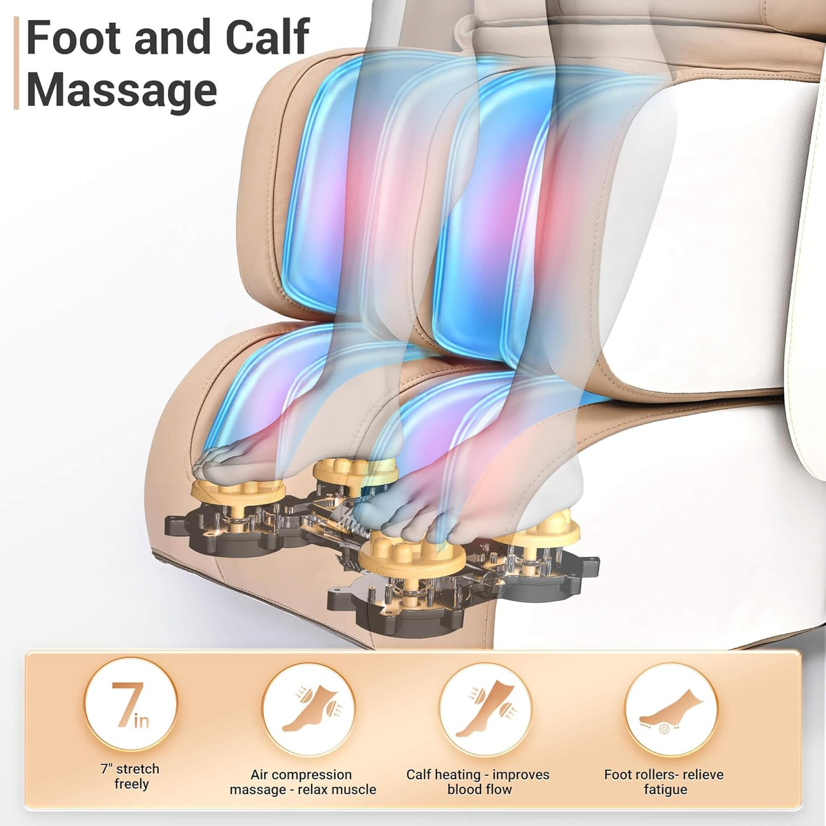 Full Body Zero Gravity Shiatsu Massage Chair with Heat & USB Charging