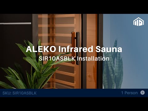 ALEKO Oasis 1-Person Indoor Far Infrared Sauna (Model SIR1OASBLK-AP)